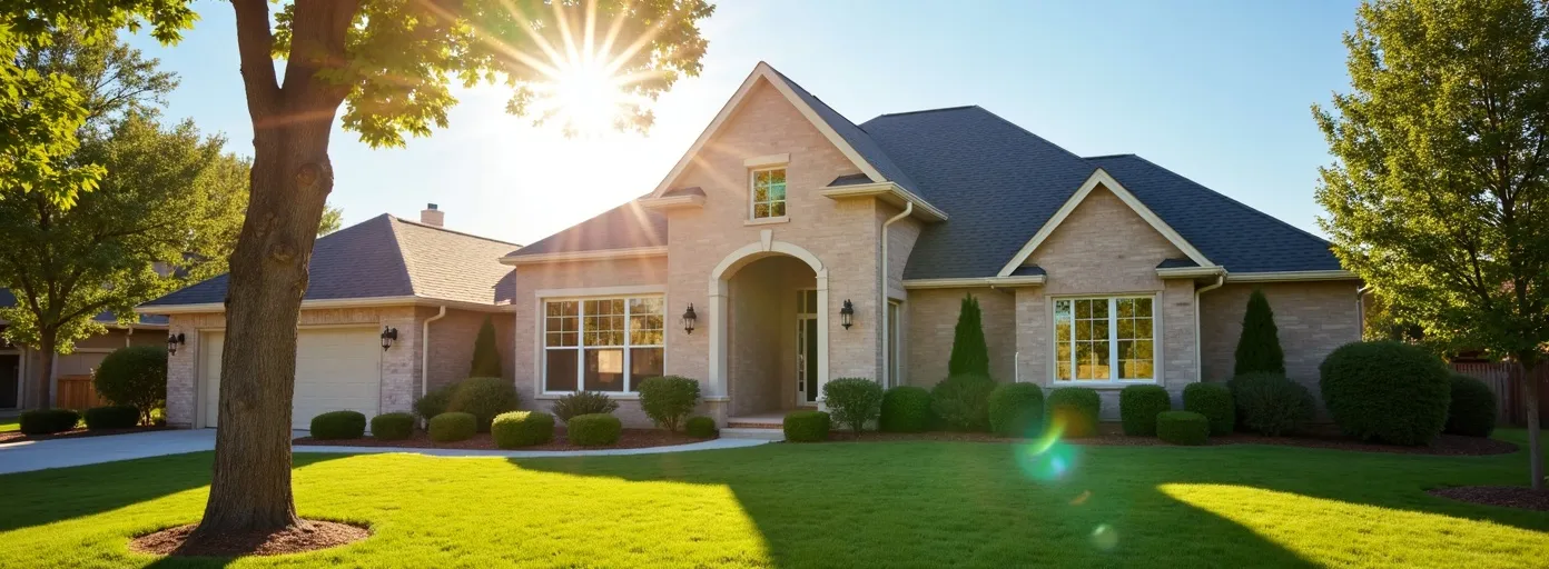 Central Texas home with clean windows